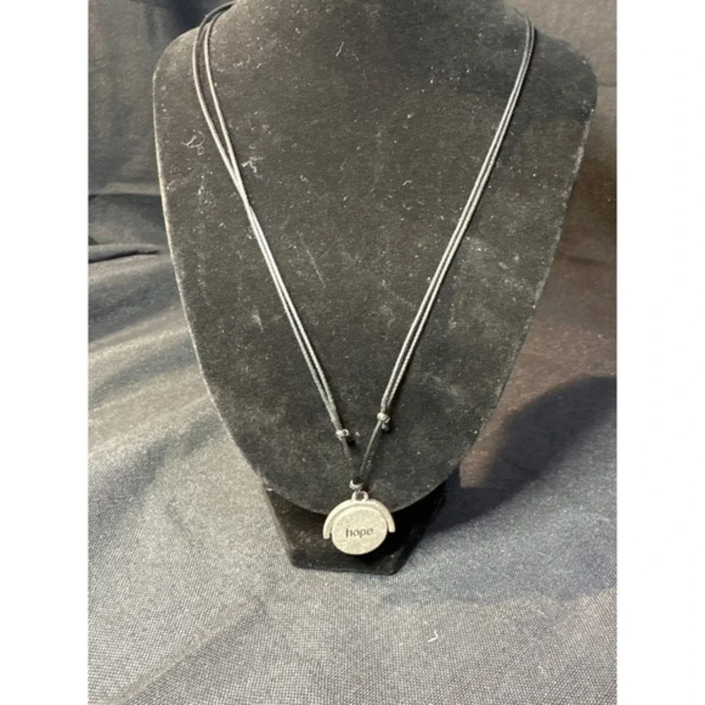 Adjustable Cord‎ Necklace Pendant Charm Word Love Hope Pendant